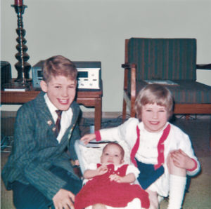 Black and her brother Larry pose with their baby sister, Jenn, in 1967. (Photo: Judy Black)